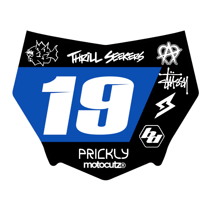 CUSTOM MOTOCUTZ FRONT PLATE DECAL