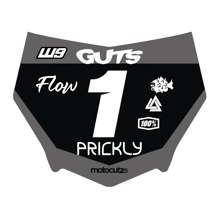 CUSTOM MOTOCUTZ FRONT PLATE DECAL