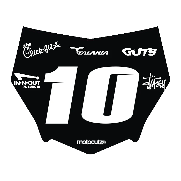 CUSTOM MOTOCUTZ FRONT PLATE DECAL