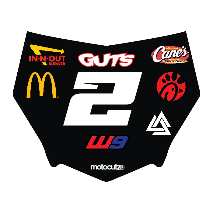 CUSTOM MOTOCUTZ FRONT PLATE DECAL