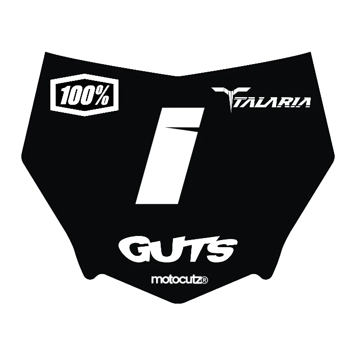 CUSTOM MOTOCUTZ FRONT PLATE DECAL