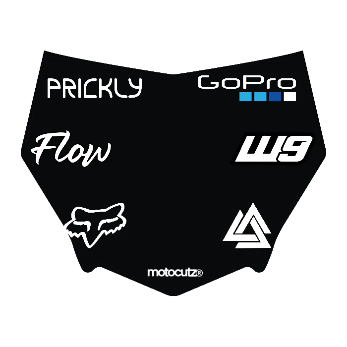 CUSTOM MOTOCUTZ FRONT PLATE DECAL
