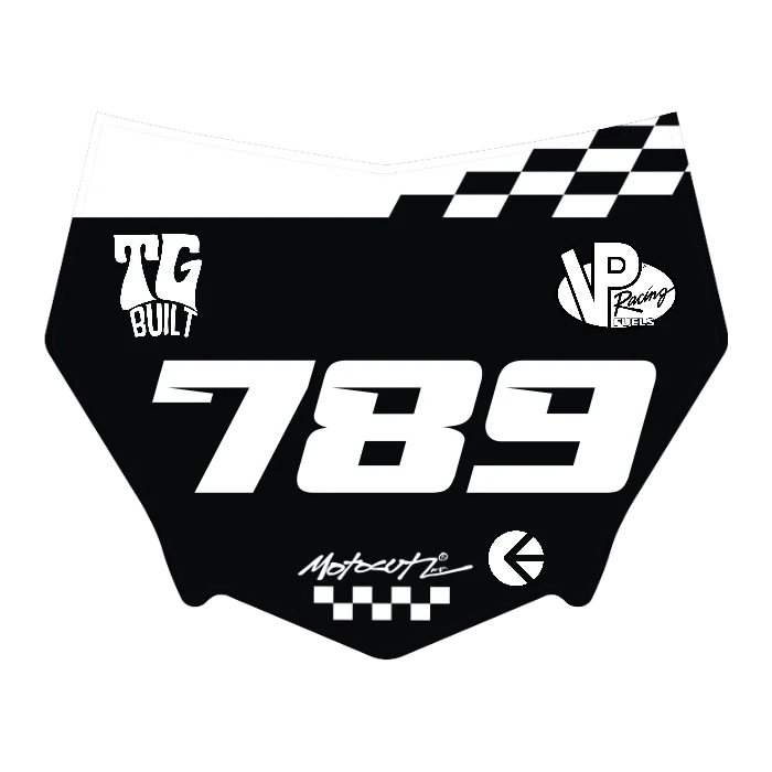 CUSTOM MOTOCUTZ FRONT PLATE DECAL