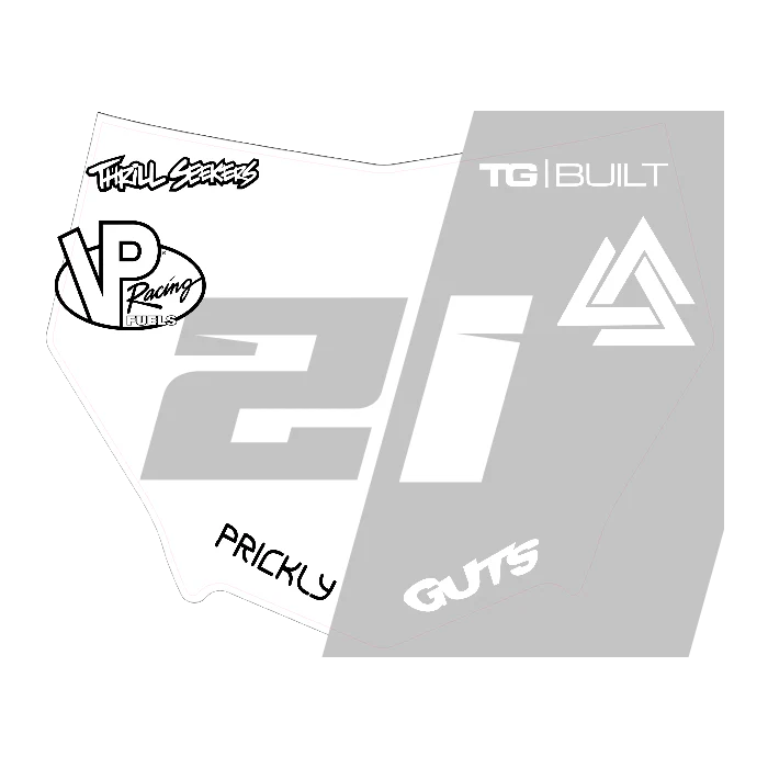 CUSTOM MOTOCUTZ FRONT PLATE DECAL