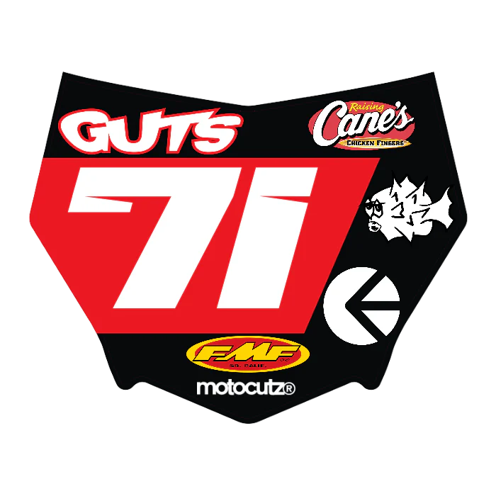 CUSTOM MOTOCUTZ FRONT PLATE DECAL