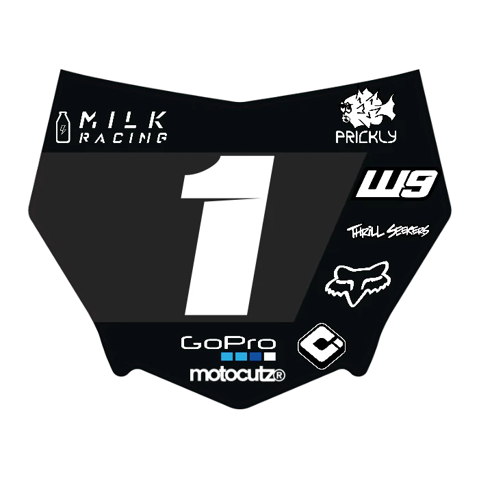 CUSTOM MOTOCUTZ FRONT PLATE DECAL