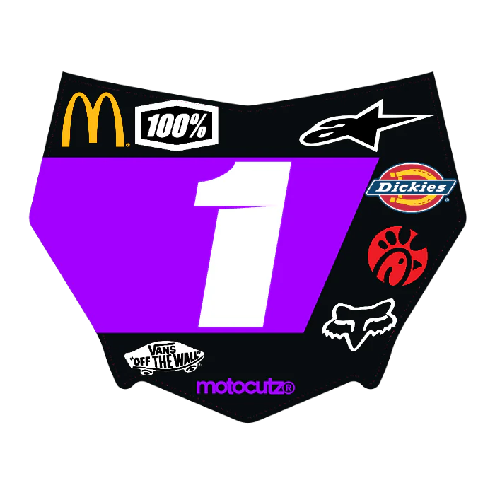 CUSTOM MOTOCUTZ FRONT PLATE DECAL