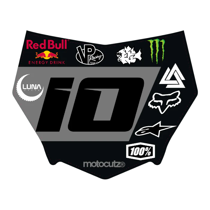 CUSTOM MOTOCUTZ FRONT PLATE DECAL