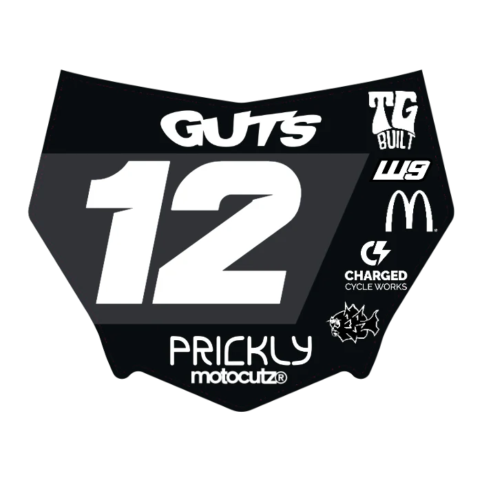 CUSTOM MOTOCUTZ FRONT PLATE DECAL