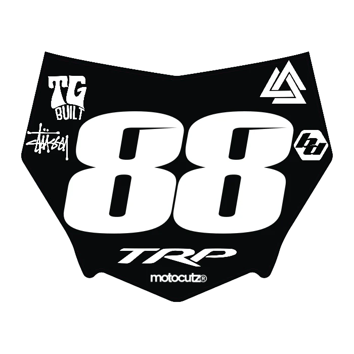 CUSTOM MOTOCUTZ FRONT PLATE DECAL