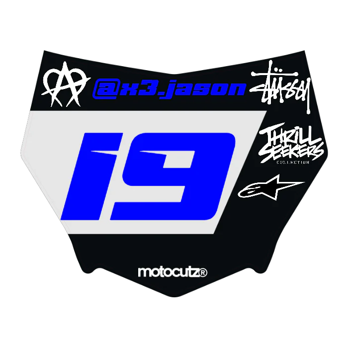 CUSTOM MOTOCUTZ FRONT PLATE DECAL