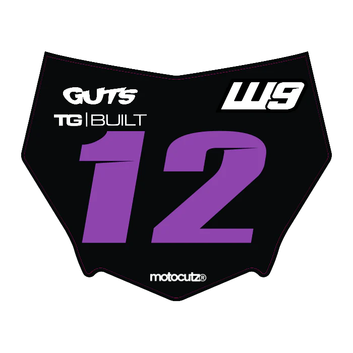 CUSTOM MOTOCUTZ FRONT PLATE DECAL