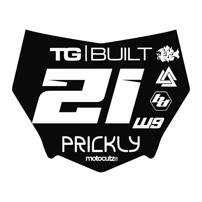 CUSTOM MOTOCUTZ FRONT PLATE DECAL
