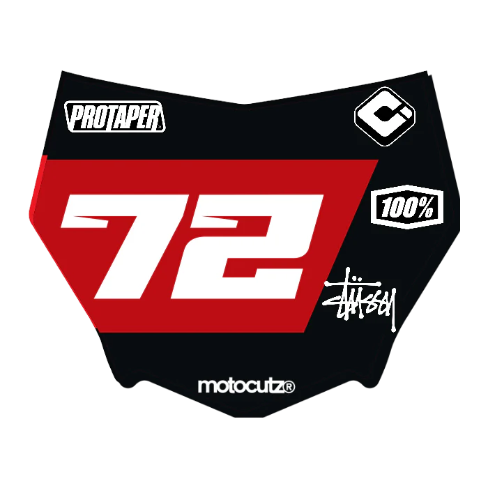 CUSTOM MOTOCUTZ FRONT PLATE DECAL