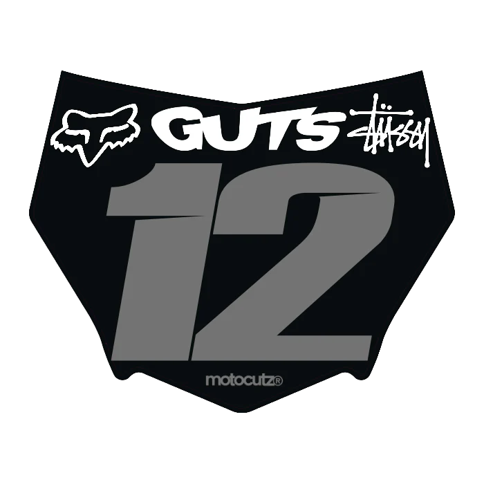 CUSTOM MOTOCUTZ FRONT PLATE DECAL