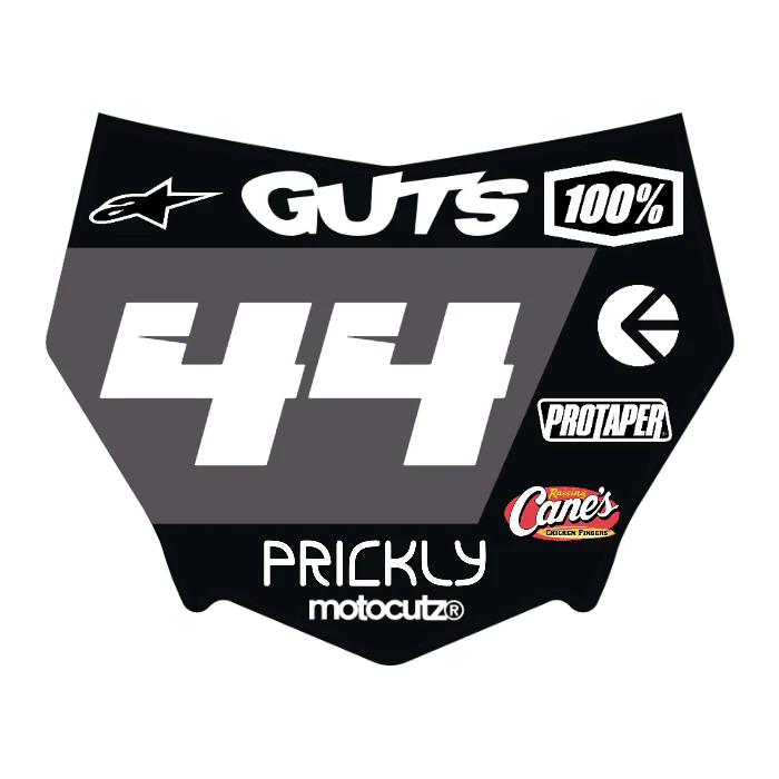 CUSTOM MOTOCUTZ FRONT PLATE DECAL