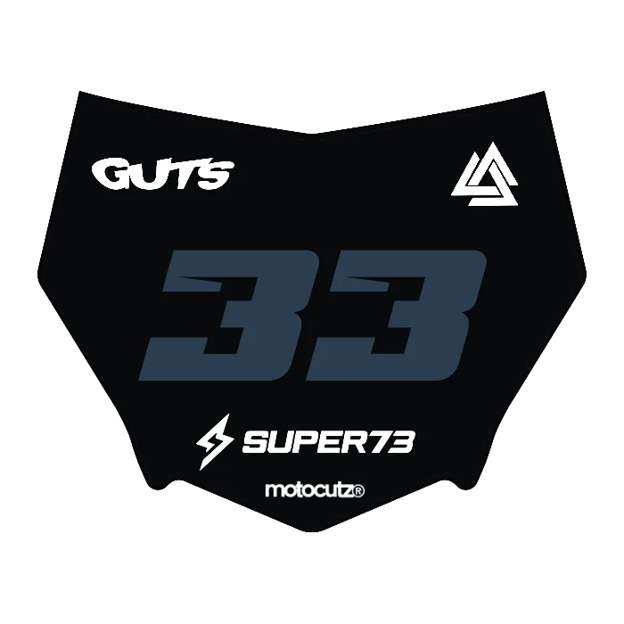 CUSTOM MOTOCUTZ FRONT PLATE DECAL