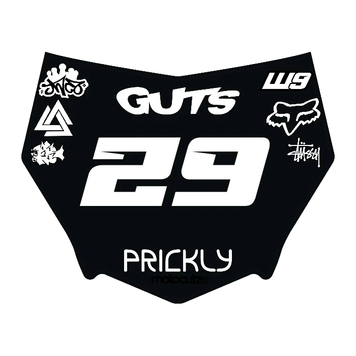 CUSTOM MOTOCUTZ FRONT PLATE DECAL