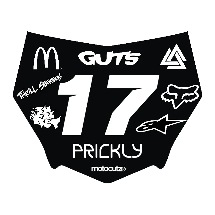 CUSTOM MOTOCUTZ FRONT PLATE DECAL