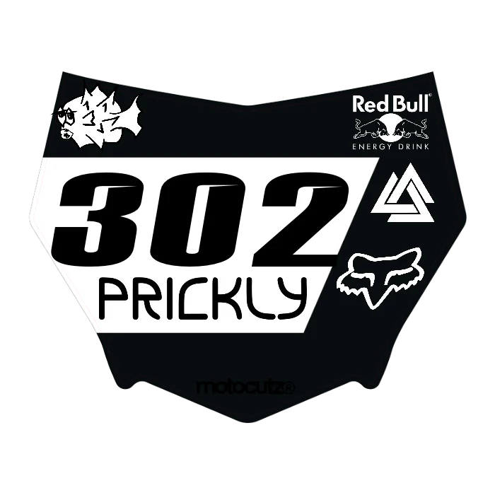 CUSTOM MOTOCUTZ FRONT PLATE DECAL