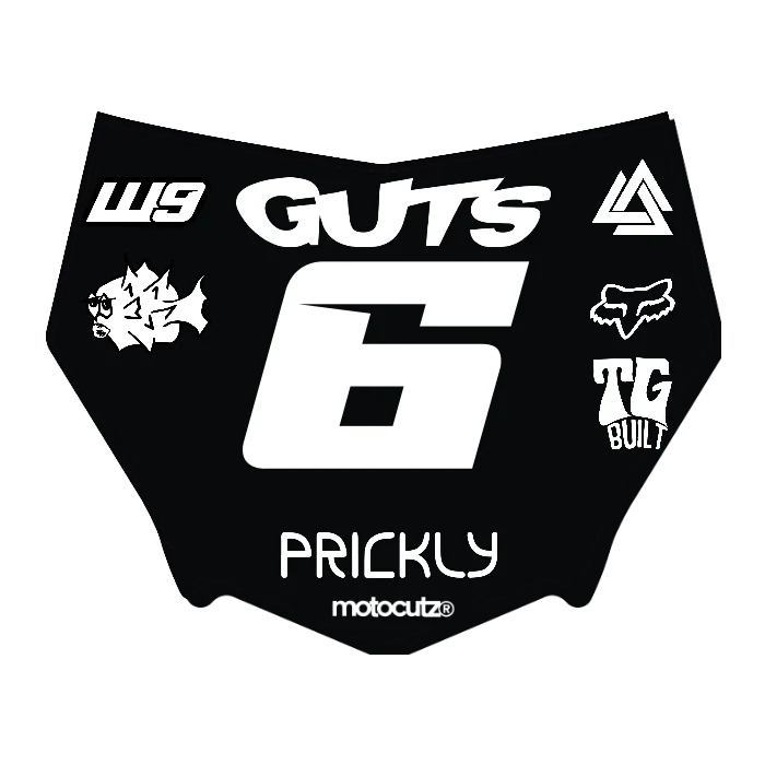 CUSTOM MOTOCUTZ FRONT PLATE DECAL