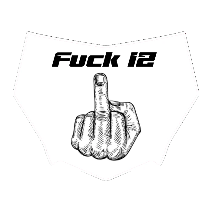 CUSTOM MOTOCUTZ FRONT PLATE DECAL