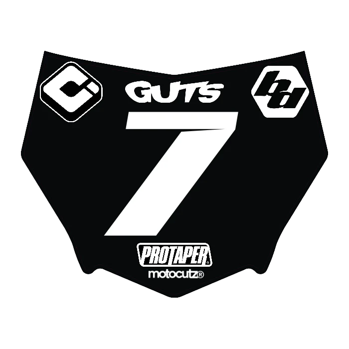 CUSTOM MOTOCUTZ FRONT PLATE DECAL