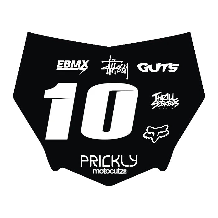 CUSTOM MOTOCUTZ FRONT PLATE DECAL