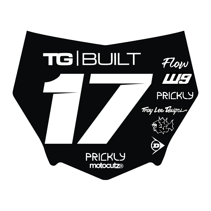 CUSTOM MOTOCUTZ FRONT PLATE DECAL