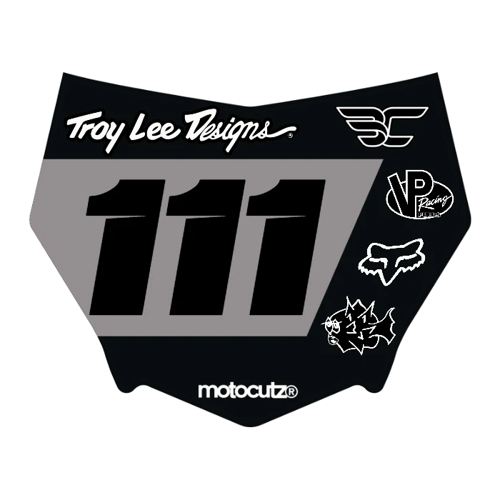 CUSTOM MOTOCUTZ FRONT PLATE DECAL