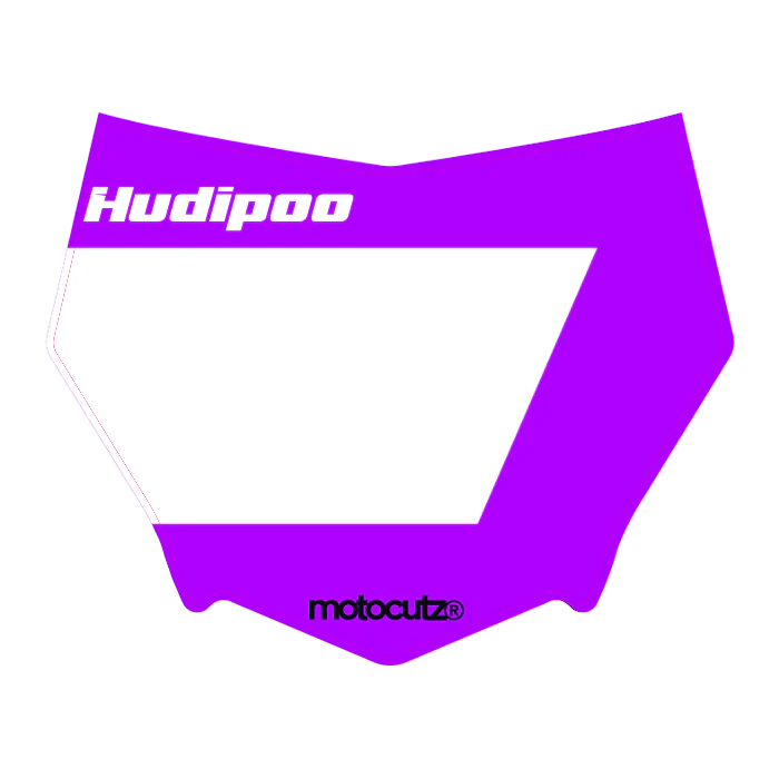 CUSTOM MOTOCUTZ FRONT PLATE DECAL