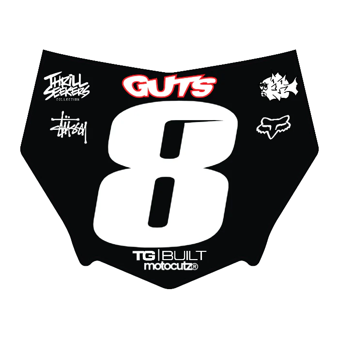 CUSTOM MOTOCUTZ FRONT PLATE DECAL