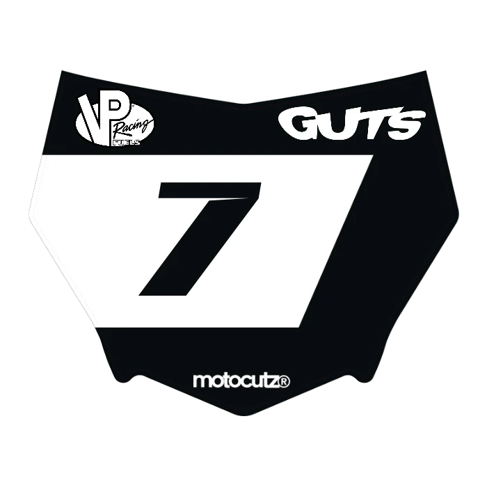 CUSTOM MOTOCUTZ FRONT PLATE DECAL