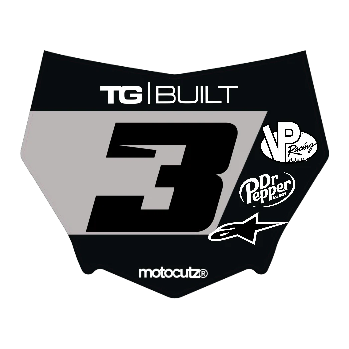 CUSTOM MOTOCUTZ FRONT PLATE DECAL