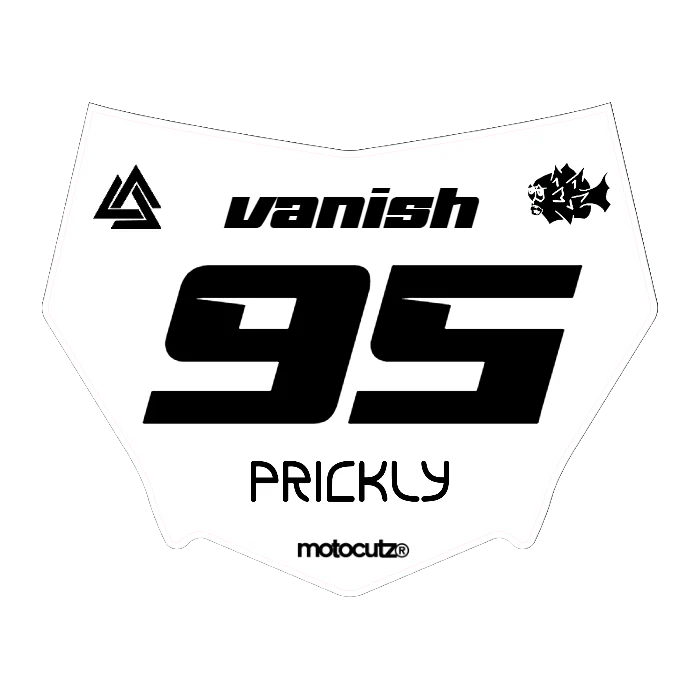 CUSTOM MOTOCUTZ FRONT PLATE DECAL
