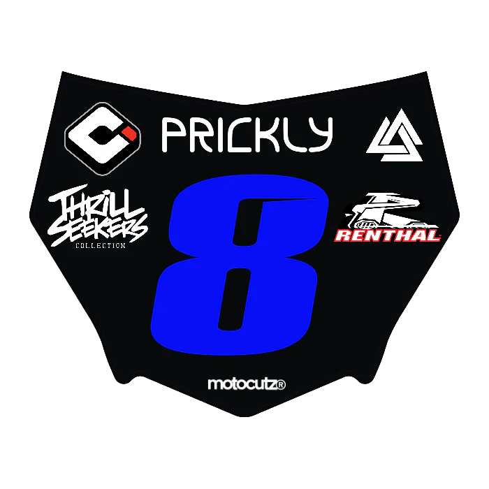 CUSTOM MOTOCUTZ FRONT PLATE DECAL