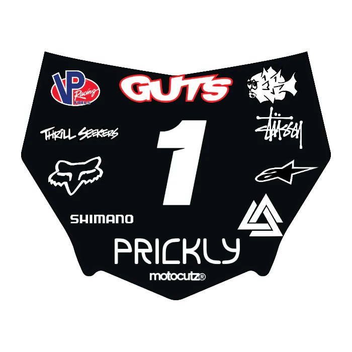 CUSTOM MOTOCUTZ FRONT PLATE DECAL