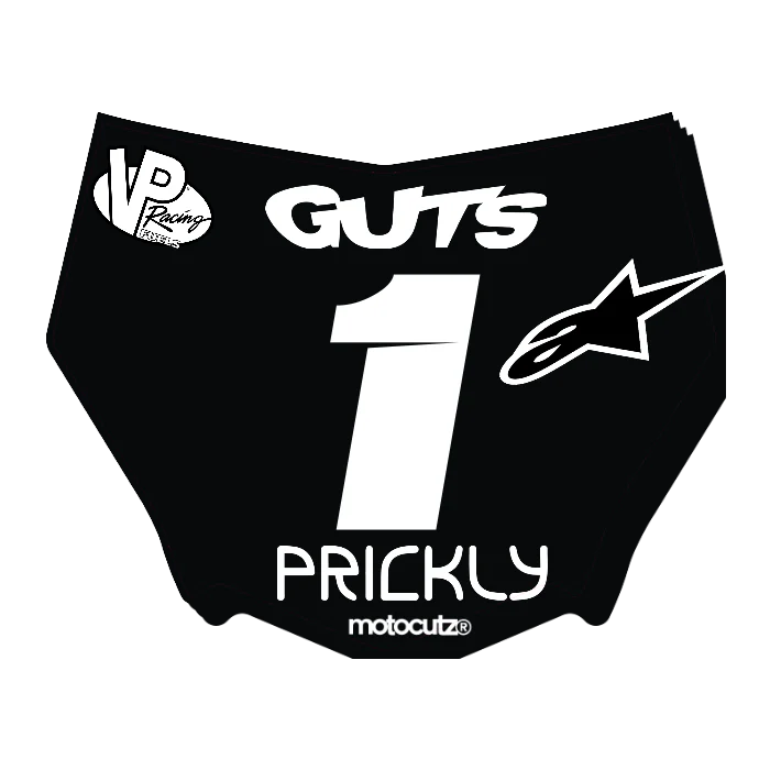CUSTOM MOTOCUTZ FRONT PLATE DECAL
