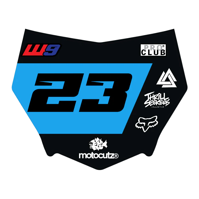 CUSTOM MOTOCUTZ FRONT PLATE DECAL