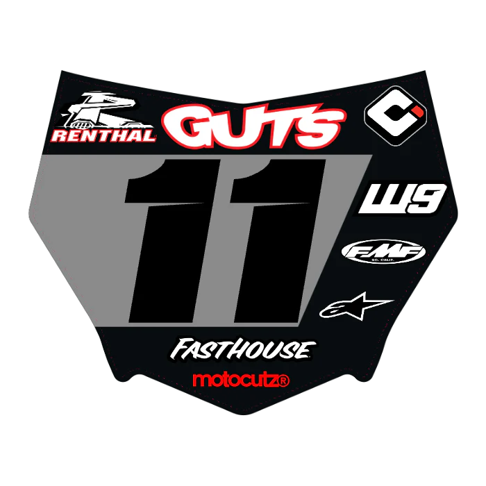 CUSTOM MOTOCUTZ FRONT PLATE DECAL