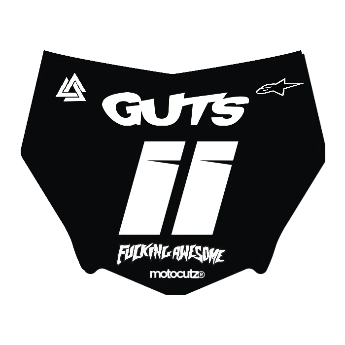 CUSTOM MOTOCUTZ FRONT PLATE DECAL