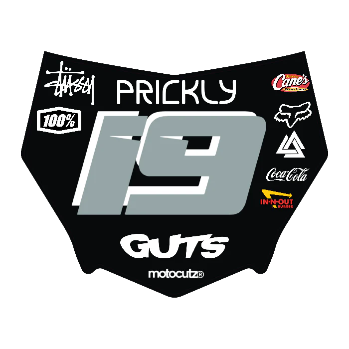 CUSTOM MOTOCUTZ FRONT PLATE DECAL