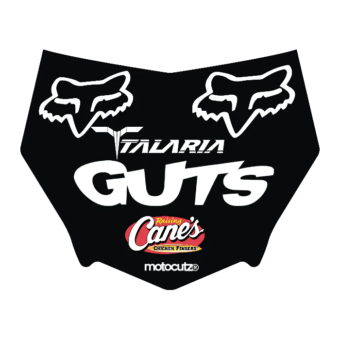 CUSTOM MOTOCUTZ FRONT PLATE DECAL