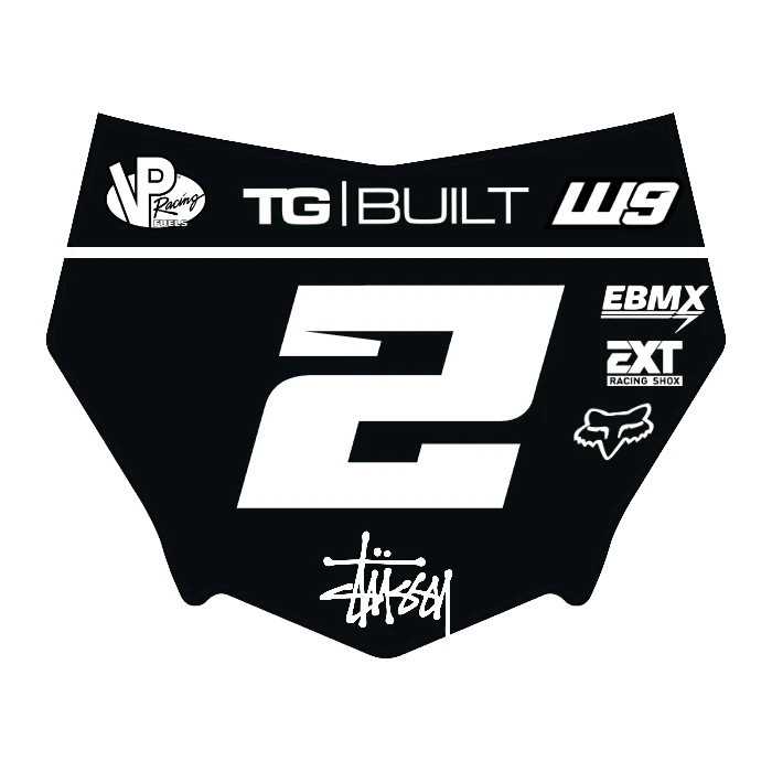 CUSTOM MOTOCUTZ FRONT PLATE DECAL