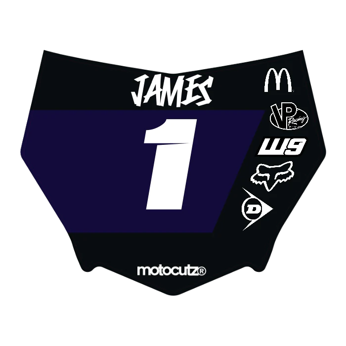 CUSTOM MOTOCUTZ FRONT PLATE DECAL