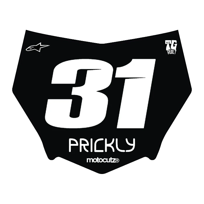 CUSTOM MOTOCUTZ FRONT PLATE DECAL
