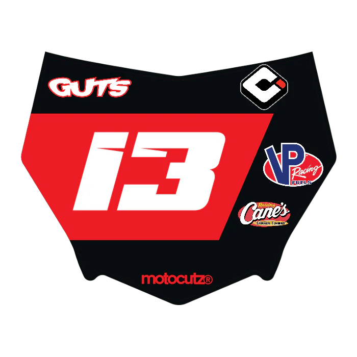 CUSTOM MOTOCUTZ FRONT PLATE DECAL
