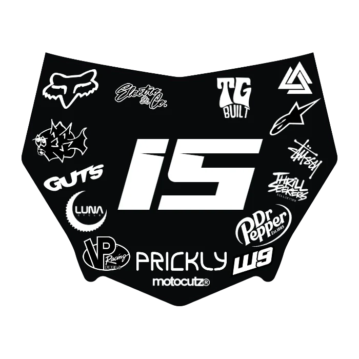 CUSTOM MOTOCUTZ FRONT PLATE DECAL