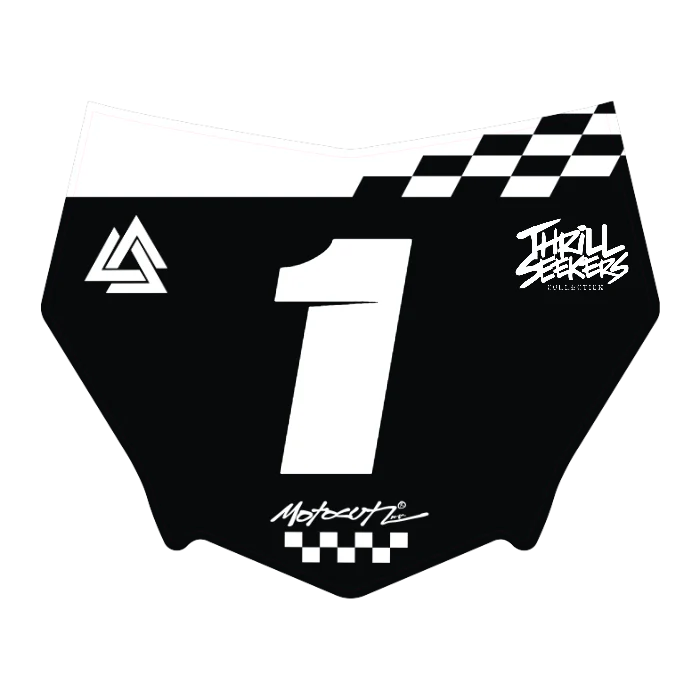 CUSTOM MOTOCUTZ FRONT PLATE DECAL