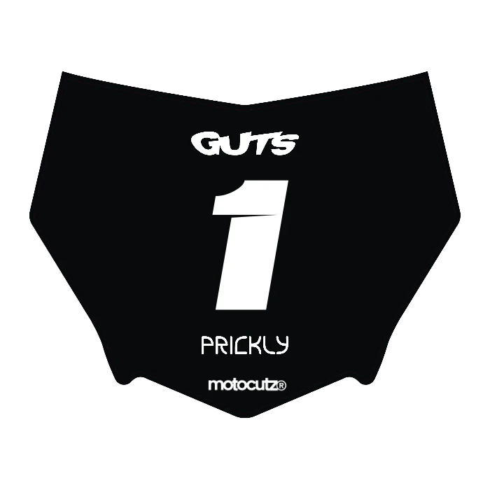 CUSTOM MOTOCUTZ FRONT PLATE DECAL